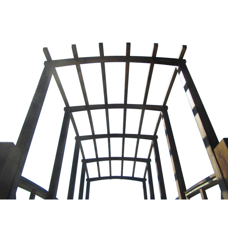 Pont de jardin en forme de pergola
