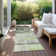 Milani Washable Striped Indoor / Outdoor Rug
