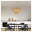 Lustre 24 pouces Boho, luminaire suspendu en corde de chanvre tissé avec cadre en fer à 5 couches, luminaire suspendu moderne réglable pour le salon, la salle à manger et la chambre à coucher (sans ampoules)