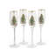 Spode Christmas Tree Champagne Fluted Glasses