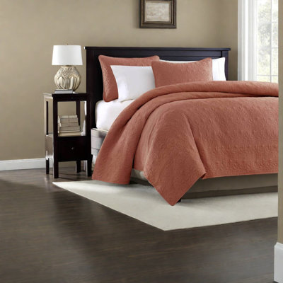 Modern Reversible Quilt Bedding Sets, Premium Polyester, Red Comfort For Home