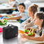 Boîte à lunch congelable, sac à lunch réutilisable isolé avec 2 sacs de glace, mini sac à collation pour boîte à bento pour salade, sandwich, collations pour l'école / travail / garderie, noir