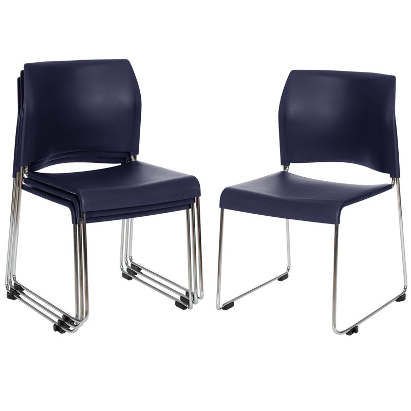 Chaise empilable Jody (paquet de 4), Bleu