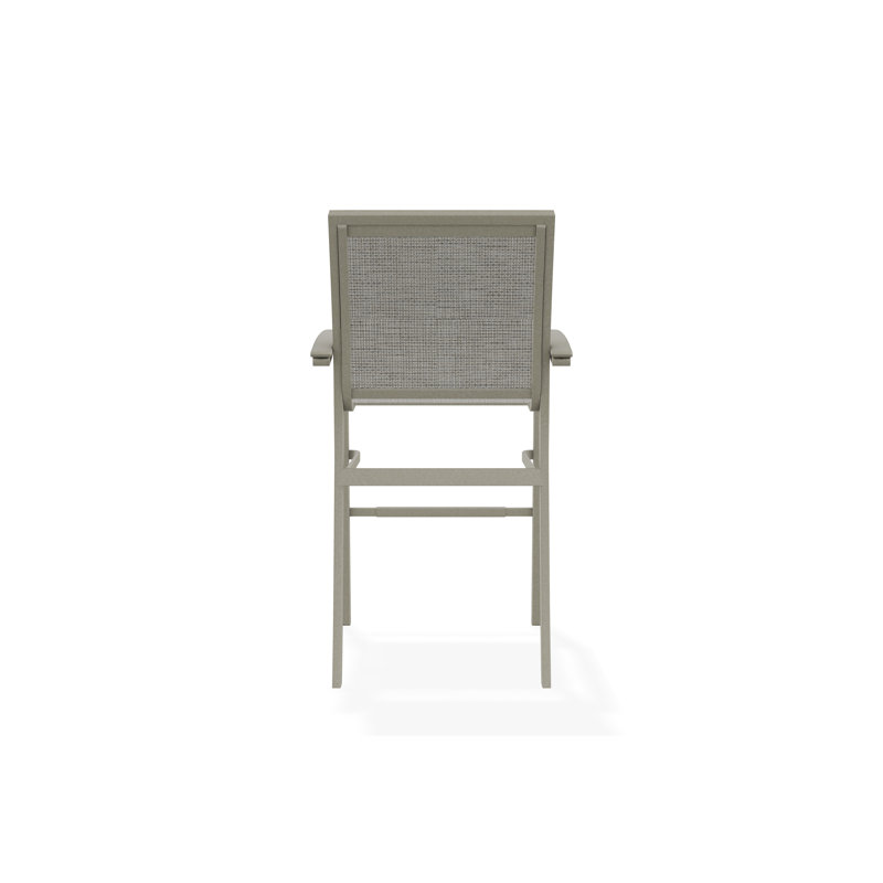 Chaise de café empilable en aluminium Bazza, Tempête, Burke