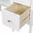 Antique Makeup Vanity Desk with Triple Mirror, 6-Drawer Dressing Table Set Including Stool, Full Length Mirror for Bedroom Dressing Room, White