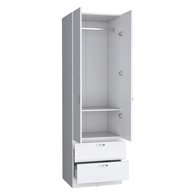 Armoire Marlton, chambre à coucher, Blanc