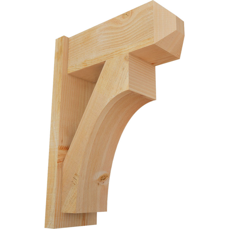 Persienne en bois rustique Westlake Craftsman, P 20 po x H 28 po, Sapin Douglas de 8 po (sciage brut)