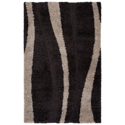 Angle Shag Performance Abstract Rug