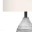 Table Lamp - 27"H, Grey Resin Material