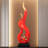 33.07"Red resin sculptural artwork