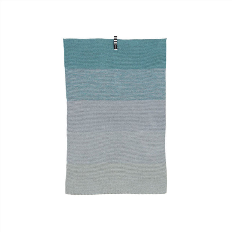 Niji Cotton Stripe Dish Cloth Kitchen Towel, Blue