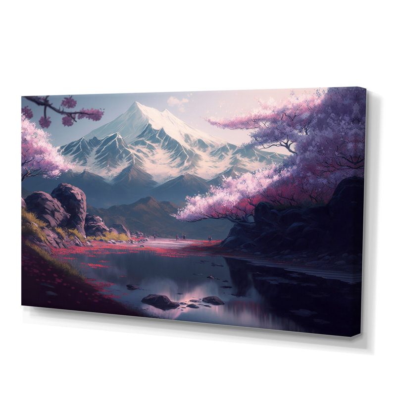 " Cherry Blossums Forest I ", 20" W x 12" H, Wrapped Canvas
