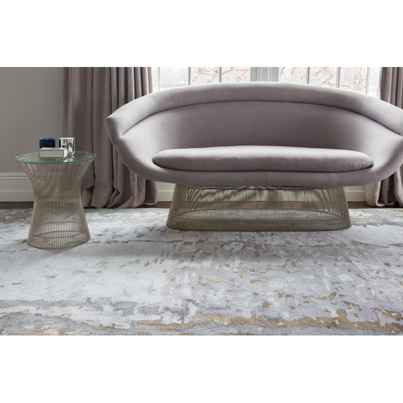 David Rockwell Tidal Moonlight Area Rug, Rectangle 8' x 10'