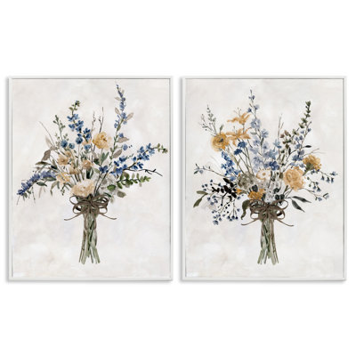 Bushels of Herbs 2pc Framed Giclee Set, design by Carol Robinson