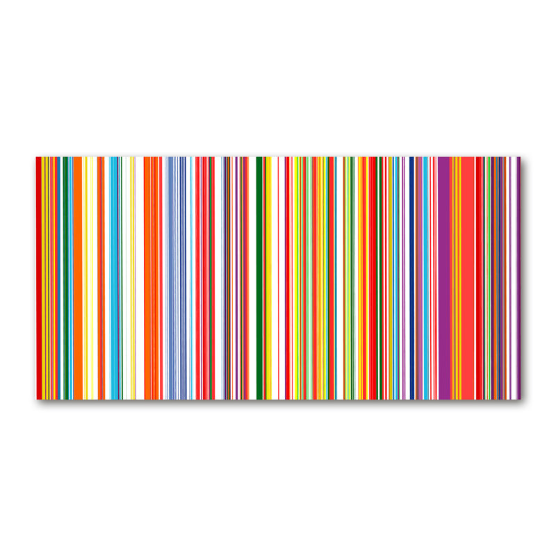 Coloured Stripes - Wrapped Canvas Print