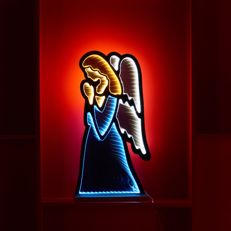 Présentoir lumineux Holiday Angel Ekko, H 24,5 po x l 3 po x P 12,5 po