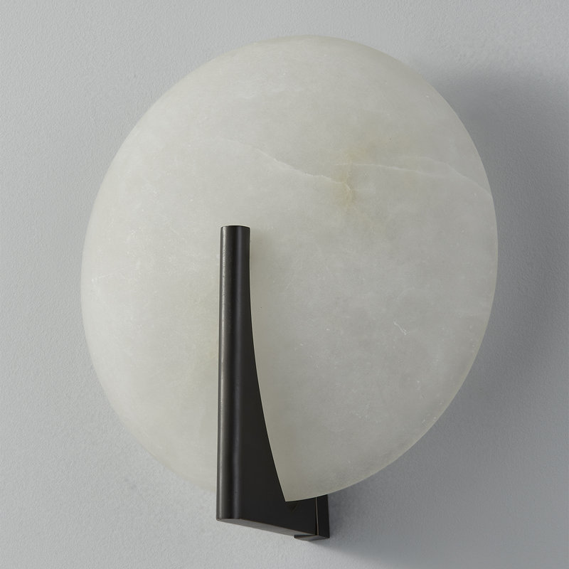 Asteria 1 Light Wall Sconce, Black Brass