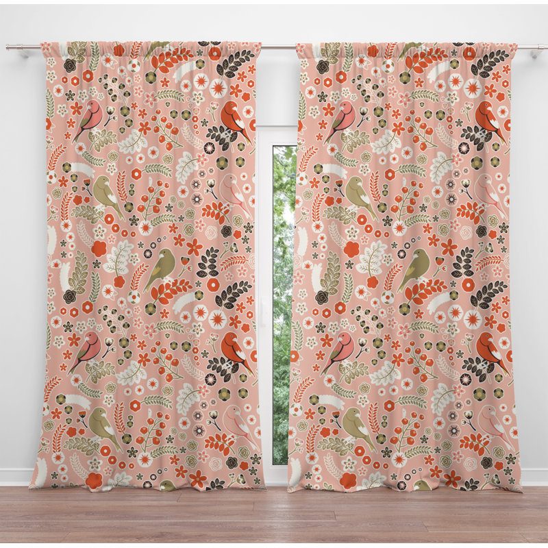 Paire de rideaux obscurcissant en polyester Dierking, L 20 po x H 52 po