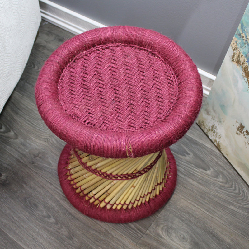 Tabouret d'appoint Barkhamsted Reed, Marron