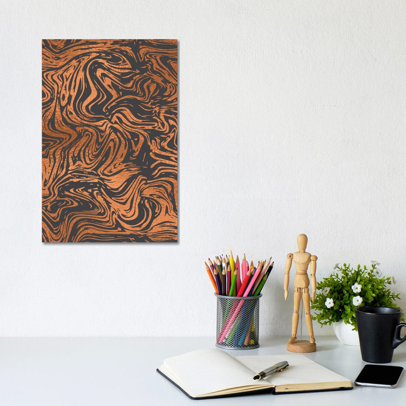 Tiger Stripes by Lisa Whitebutton - Wrapped Canvas Print, 20.32 cm H x 30.48 cm W