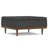 Mariah 36"W Lift Top Table Storage Ottoman with 2 Storage Compartments and Solid Wood Legs