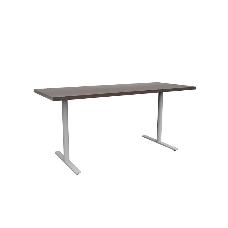 Jurni Rectangular Silver Steel and Laminate Table