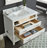 Pamula 36" Single Bathroom Vanity Set with Marble Top, Dove White-2082994462-2034064475