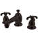 Widespread Bathroom Faucet with Drain Assembly
