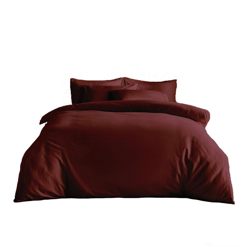 Cotton Solid Colour Duvet Cover Set