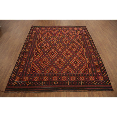 Tapis kilim en laine Trellis
