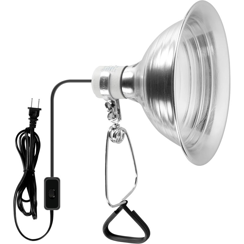 Ensemble de 1 lampe à pince simple de luxe avec réflecteur en aluminium de 8,5 pouces jusqu'à 150 watts E26 (sans ampoule incluse), cordon de 6 pieds