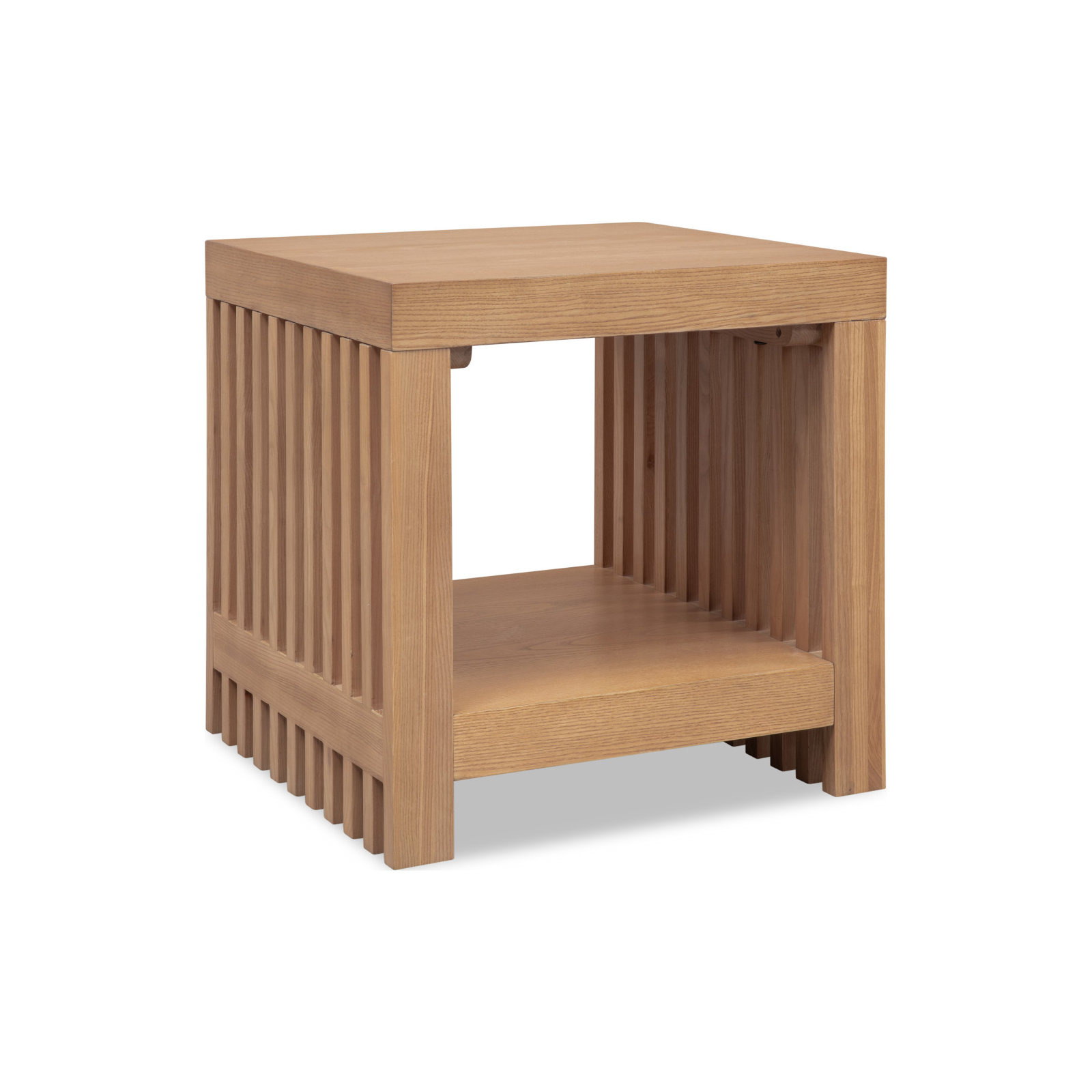 Finnian Side Table, Natural Wood