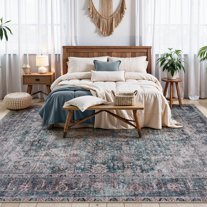 Tapis bohème Watte, Rectangulaire 8 pi x 10 pi