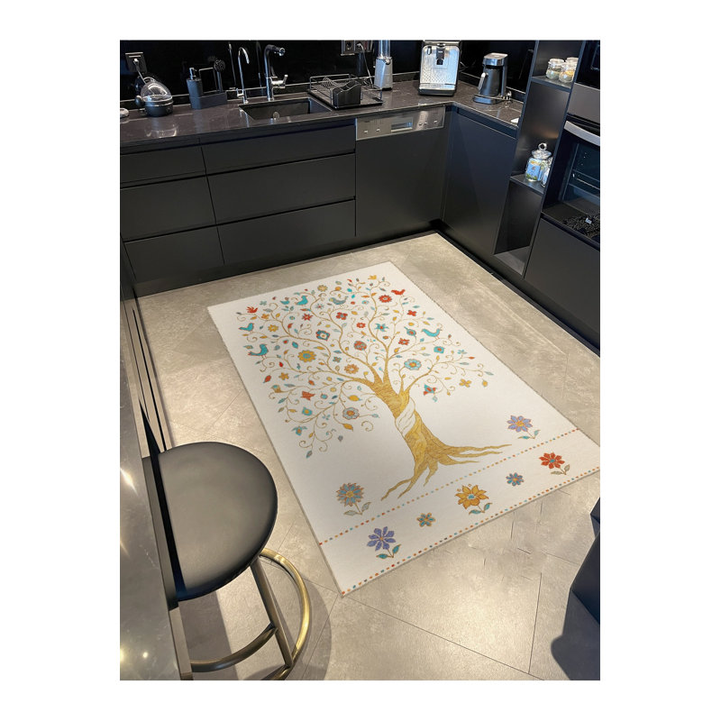 Tapis tissé à la crème Mosso, 6'7" x 9'10"