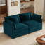 Canapé d'angle modulaire rembourré à assise profonde avec coussins