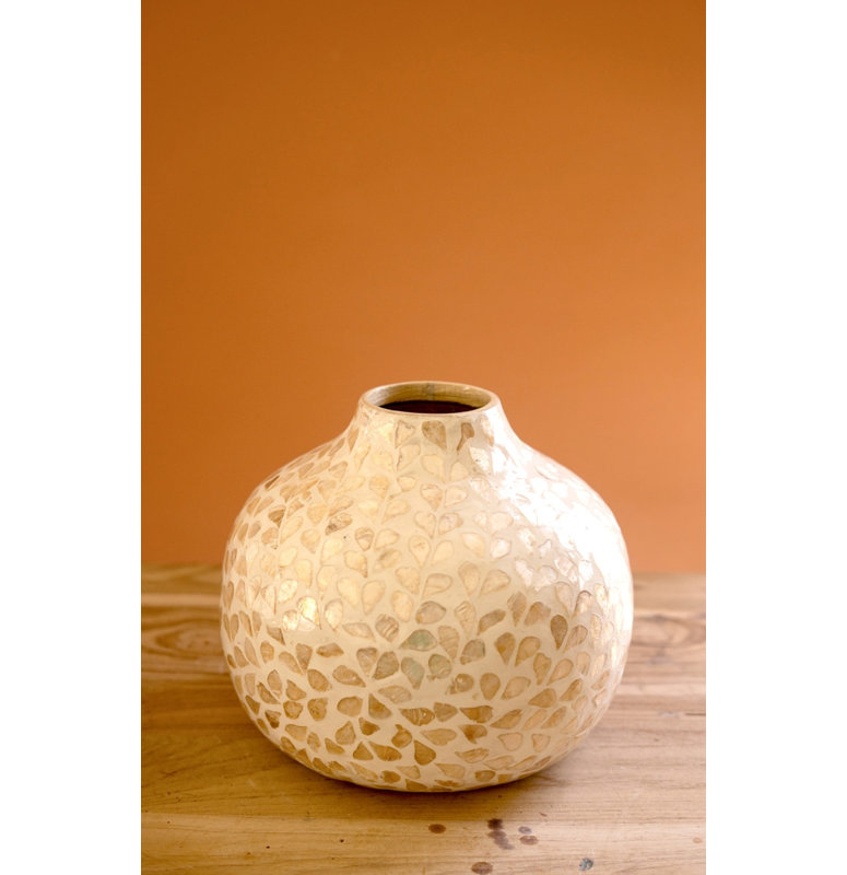  Ensemble de 2 vases décoratifs en bambou Spun