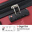 Valise rigide, valises en ABS léger et durable avec roues doubles, valise extensible 28 po à carreaux-135989864-135989863