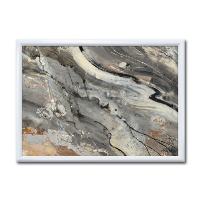 Fire and Ice Minerals V - reproduction d'art sur toile encadrée