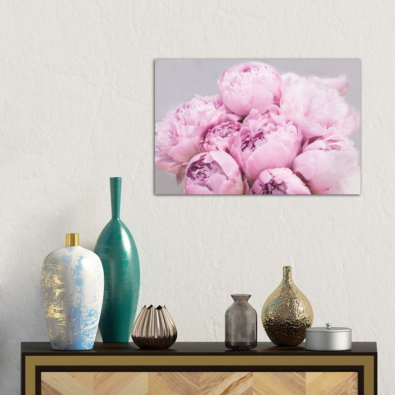 Peonies by Sisi & Seb - Wrapped Canvas Print, 66.04 cm H x 45.72 cm W x 1.91 cm D