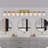  10-Light Bathroom Vanity Light with Clear Glass-2124907136