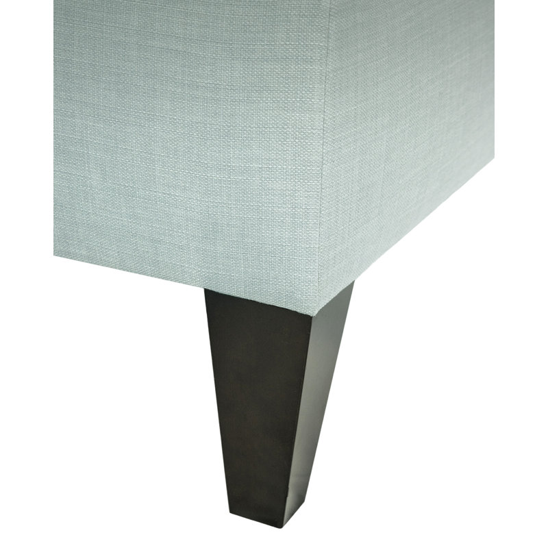 Gamino Upholstered Ottoman, Sea Mist Polyester