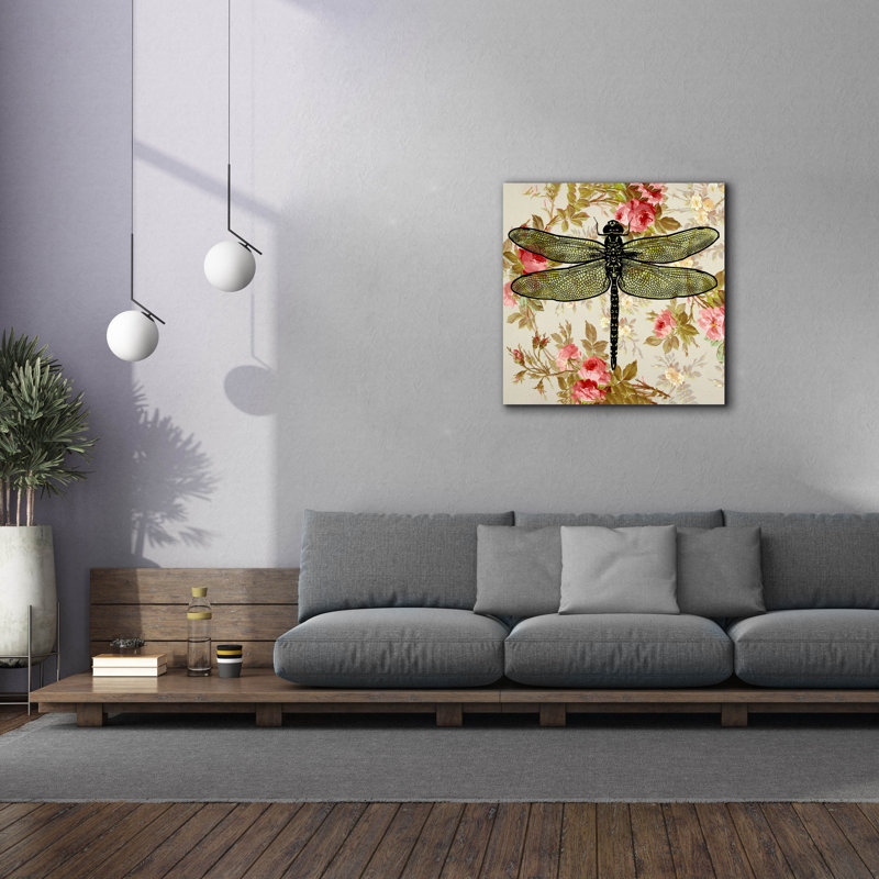 «Dragonfly Papier peint carré» par Dean Russo