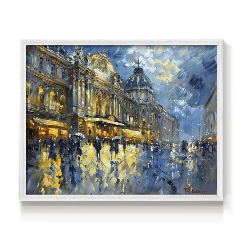 Paysage - Cxxi - Reproduction encadrée - réarmable, H 8 po x l 10 po, Blanc