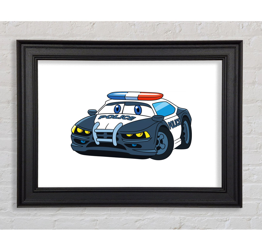 Gerahmtes Leinwandbild Police Car Love