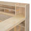Lit de jour en bois avec tablettes de rangement, lit multifonctionnel-223377687-215333038