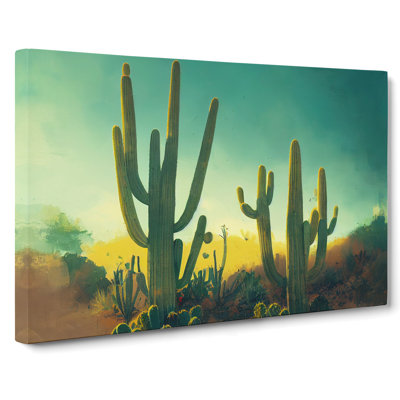 Cactus Desert View Vol.2 - Wrapped Canvas