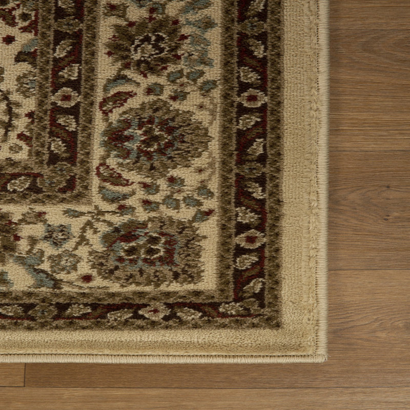 Ginasharine Oriental Floral Scroll Power Loomed Indoor Area Rug By Haus & Home, Rectangle 4' x 6'