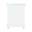 Dunston 2 Drawer Bedside Table, 62cm Storage Cabinet Nightstand with Mirrored Tabletop