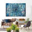 Mandala en bleu II sur toile-714813673