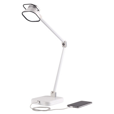 Lampe de bureau 21 po avec usb Faxon